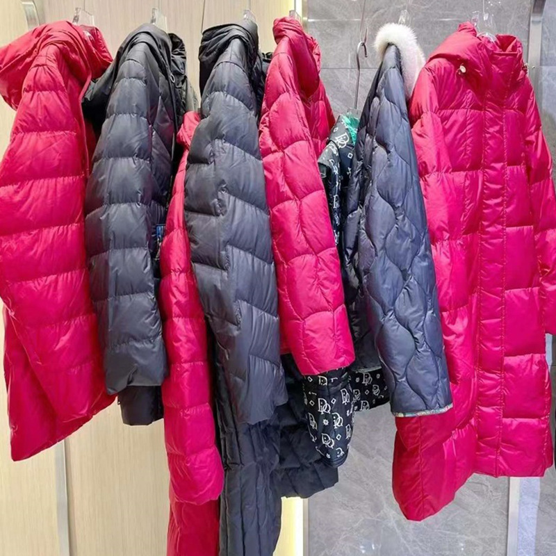 24冬款宝莱国际高端90白鸭绒加厚羽绒服中长款外套商场专柜神货