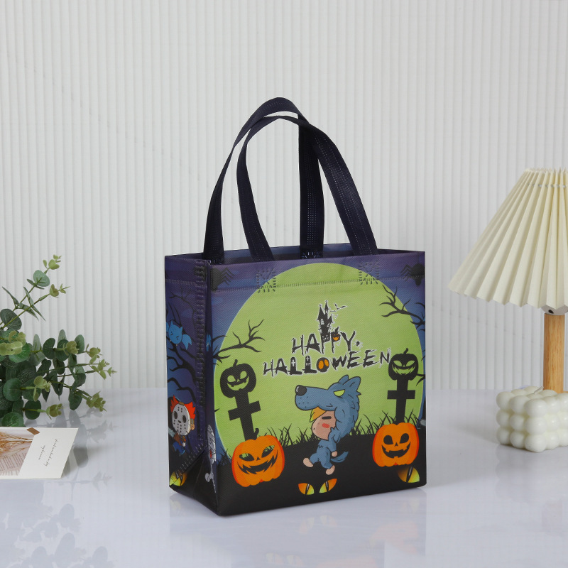 クロスボーダーハロウィン不織布バッグカボチャコウモリゴーストハロウィンキャンディ包装ポータブル防水子供のギフトバッグ|undefined