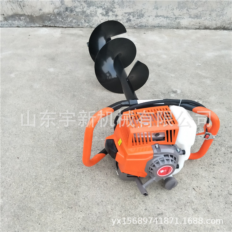 二冲程钻坑机小型便携式植树挖坑机多功能打坑机