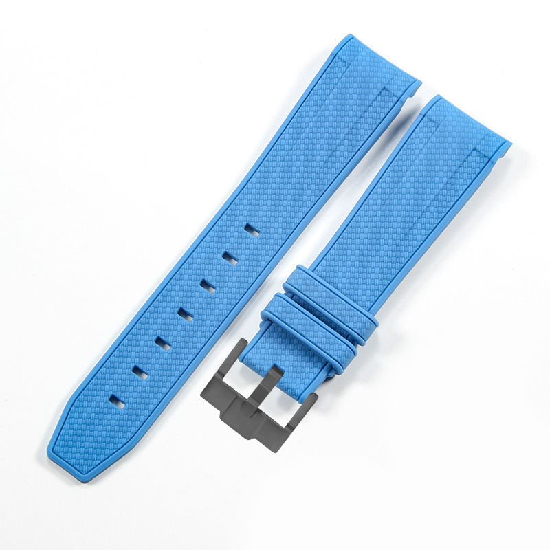 하늘색 검정색 버클