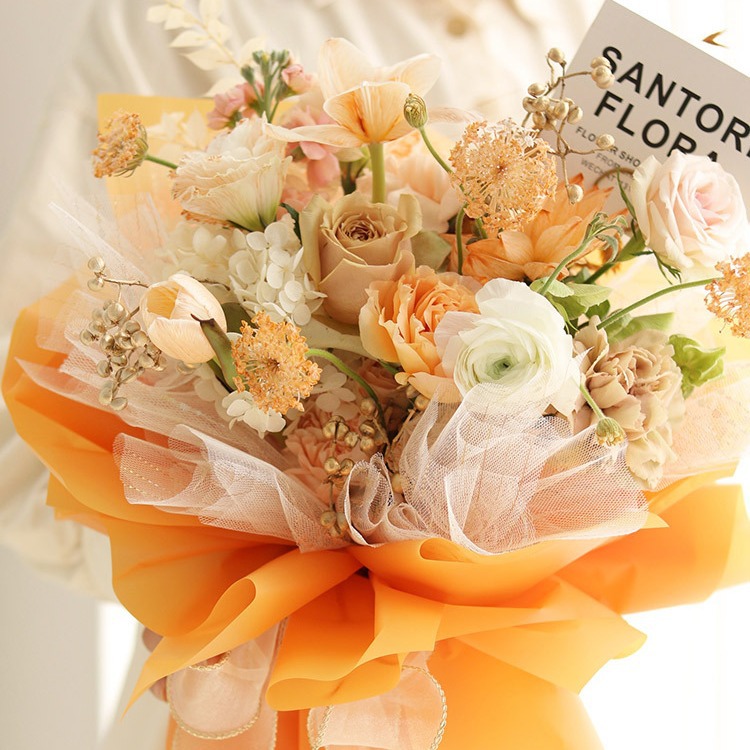 Papel coreano liso para envolver ramos de flores, papel mate impermeable, papel coreano para ramos, papel para envolver floristerías, arte floral mate impermeable