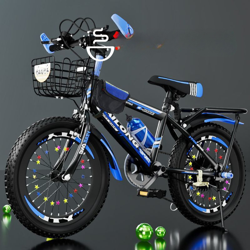 Children's Bicycle for Ages 6 to 12, Off-Road Mountain Racing, Boys' Gear Shift for Ages 10-12-15