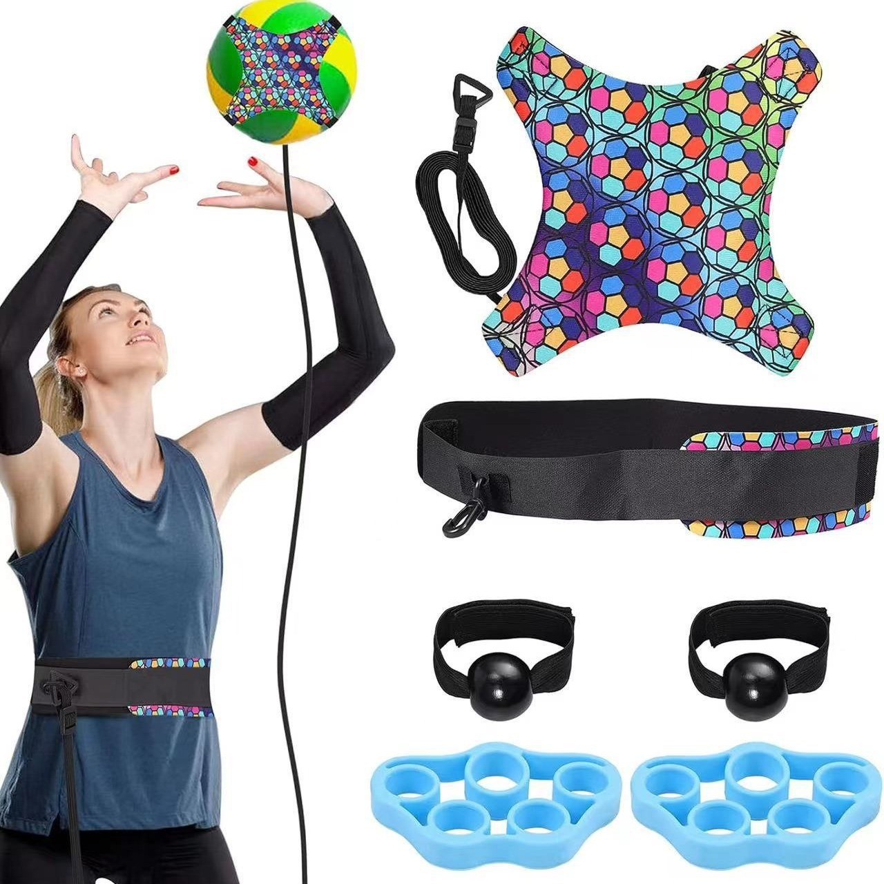 Nuevo equipo de entrenamiento de fútbol para niños para escuelas primarias y secundarias equipo de entrenamiento de fútbol para niños correa de fútbol auxiliar correa de giro de bola de artefacto