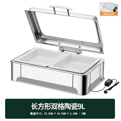 不锈钢液压自助餐炉翻盖保温炉可视布菲炉电加热自助早餐炉保温锅|undefined