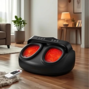 Foot Massage Machine Cross-Border Amazon Remote-Controlled Foot Kneading Airbag Wrapped Foot Massager with Foot Bath and Heat Therapy Function
