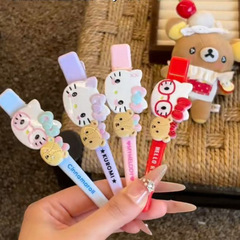 向全世界炫耀可爱kitty鸭嘴少女可爱卡通发夹大号侧边刘海夹子