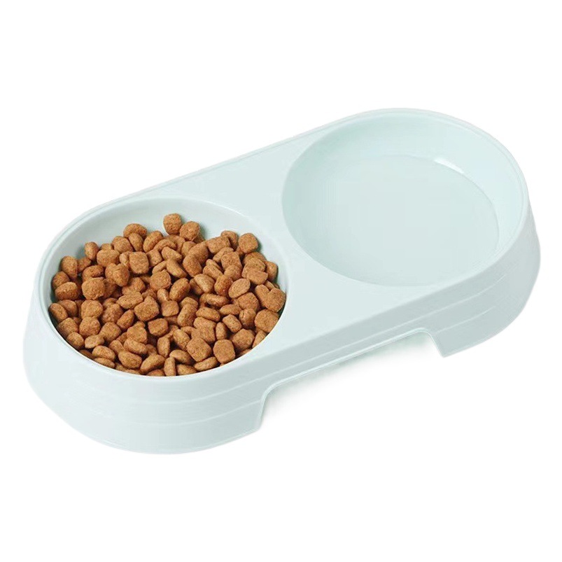Suministros para mascotas doble tazón de doble propósito gato y perro tazón de comida universal paja de trigo perro gato tazón conjunto de alimentos para mascotas