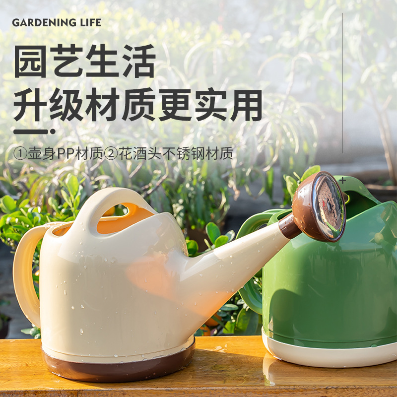 加厚灑水壺大澆花噴壺塑料澆水壺長嘴花灑壺園藝澆菜壺家用淋花壺