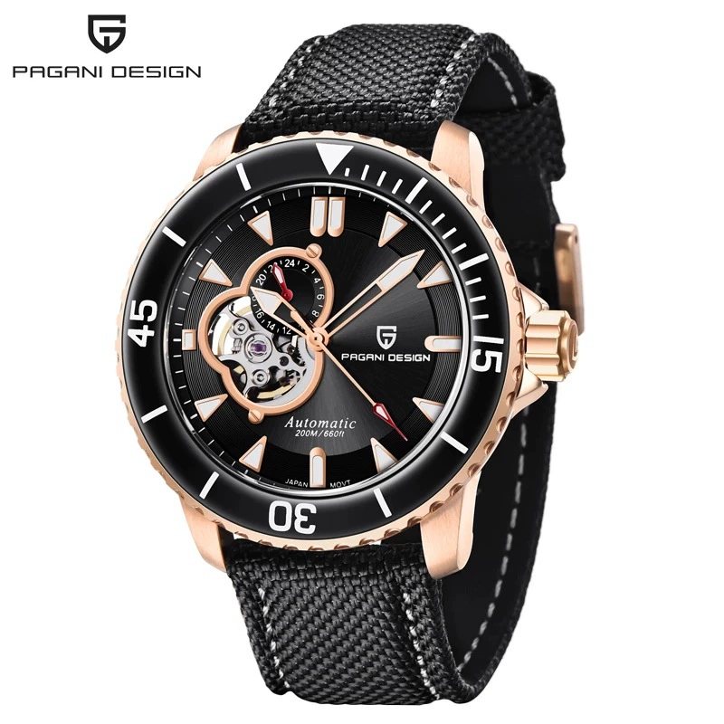 Pagani Design Berjini New Tide Мужские механические часы Hedry простой дизайн циферблата PD-1674