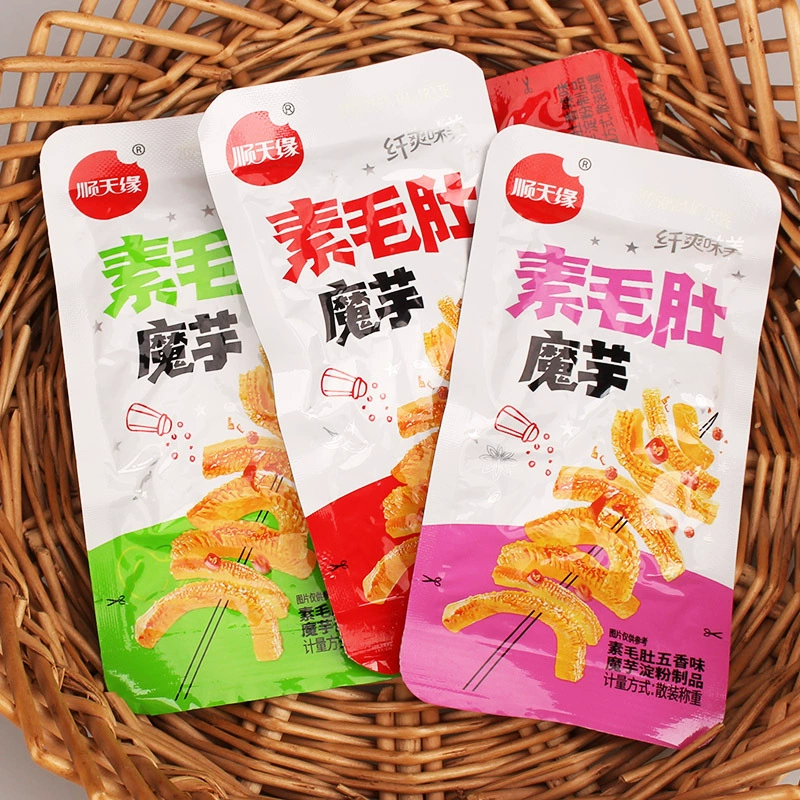 Shuntianyuan Bulk Konjac Vegetarian Tripe, 5kg упаковок, известная в Интернете закуска с пятью специями Spicy Sansho, оптовая коробка.