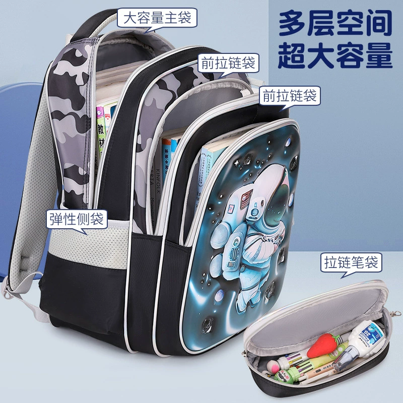 Backpack, set for elementary school students, school bag, 3-6 years, 3D