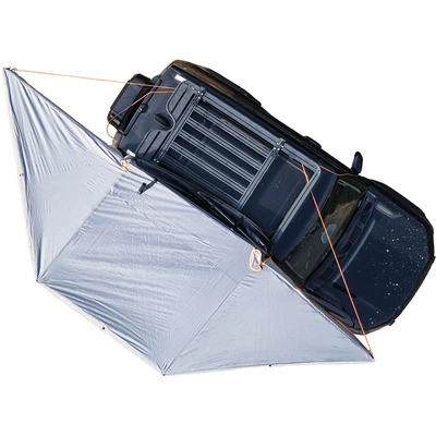 Customized 180-Degree Car Side Canopy Suv Vehicle-Mounted Aluminum Alloy Oxford Cloth Camping Tent Mobile Rainproof Sunshade (Avtomobil yan çətirləri) - light-gray-r200cm