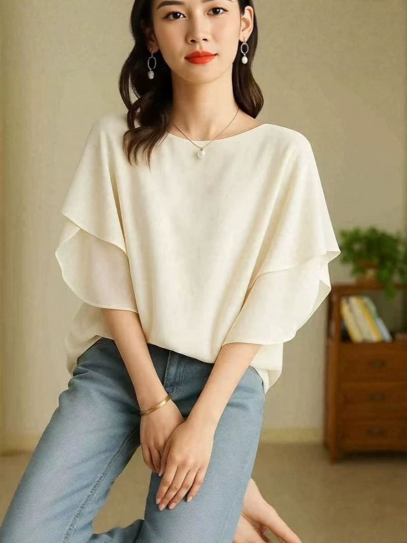 5 colors in stock Japan Rakuten 2025 summer new short-sleeved bat…