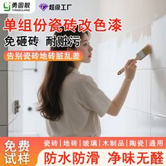 单组份水性瓷砖改色漆内外墙地面大理石厨房卫生间地板翻新瓷砖漆