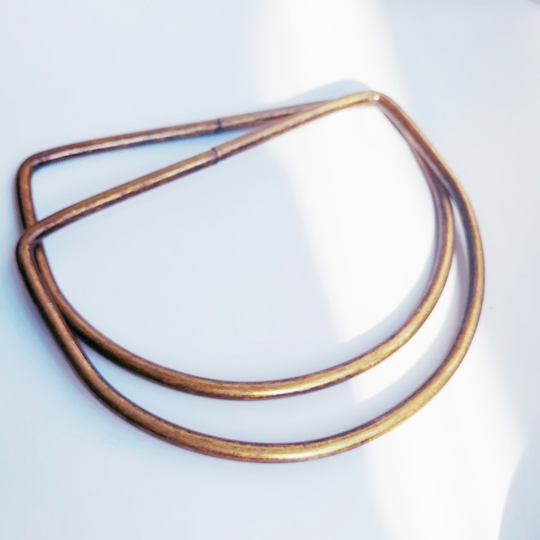 Asa Metálica en Forma de D para Bolsos de Metal para Accesorios de Equipaje