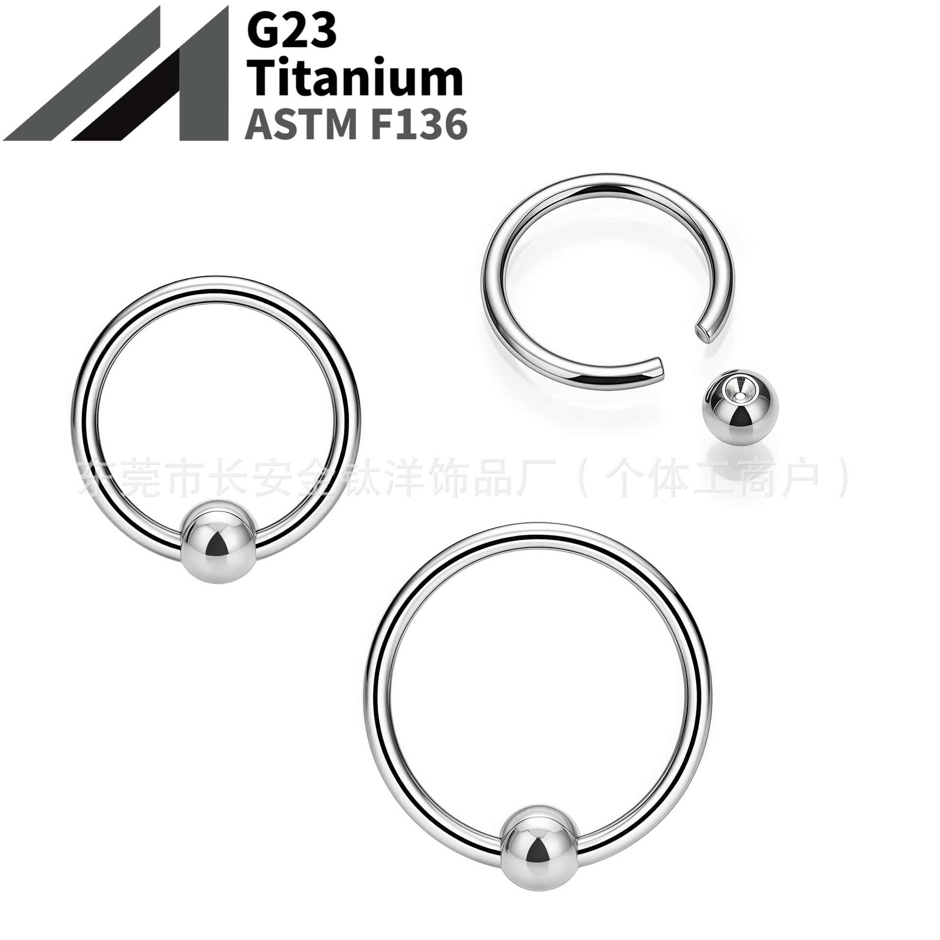 16G labret stud size and finish detail
