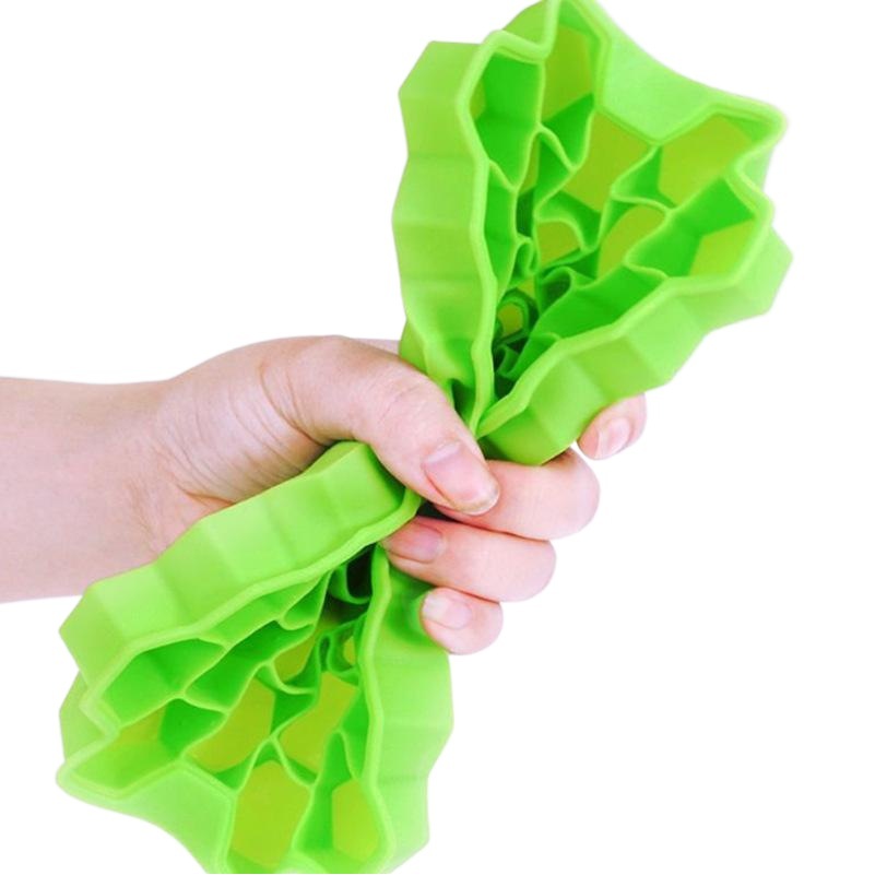 Venta al por mayor molde de cubo de hielo del hogar 37 rejilla nido de abeja de calidad alimentaria molde de cubo de hielo de silicona con tapa