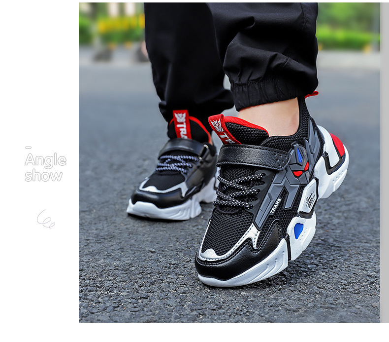 2021 Spring And Autumn New Boys' Mesh Sports Casual Shoes Cartoon Mecha Korean Style Lightweight Soft Sole Baby Shoes display picture 19