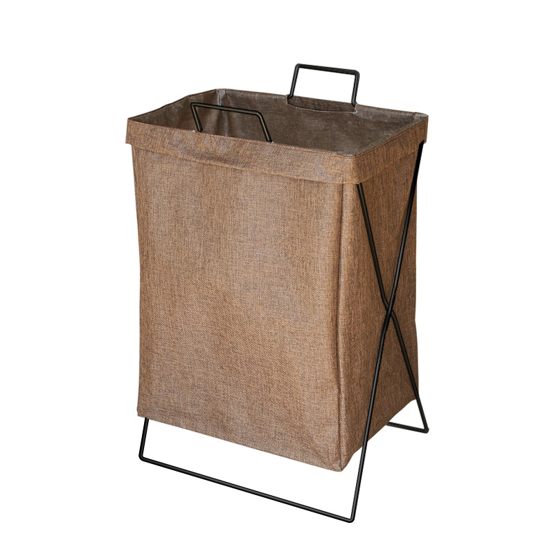 Dirty Laundry Basket, Foldable Japanese-Style Fabric Laundry Hamper for Home, Bedroom, Dormitory, Waterproof, Floor-Standing