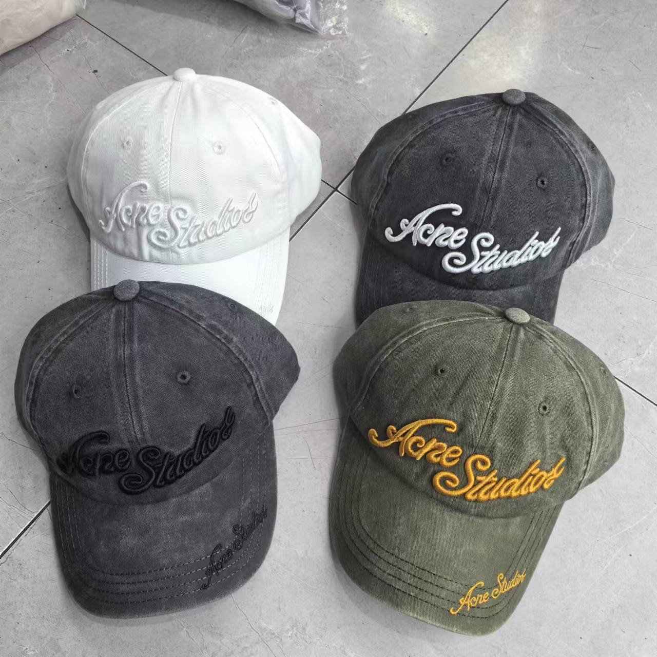 AC 고민 된 퇴색 된 헤비 듀티 모자 자수 정점 모자 곡선 처마 분위기 남성과 여성을위한 거리 야구 모자