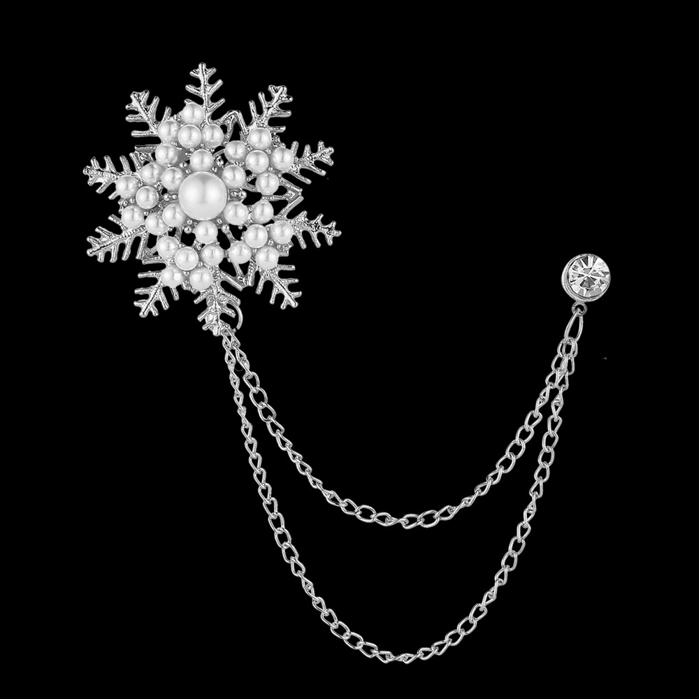 Moda corona alas diamante borla hombres traje broche simple todo partido traje vestido abrigo ramillete accesorios