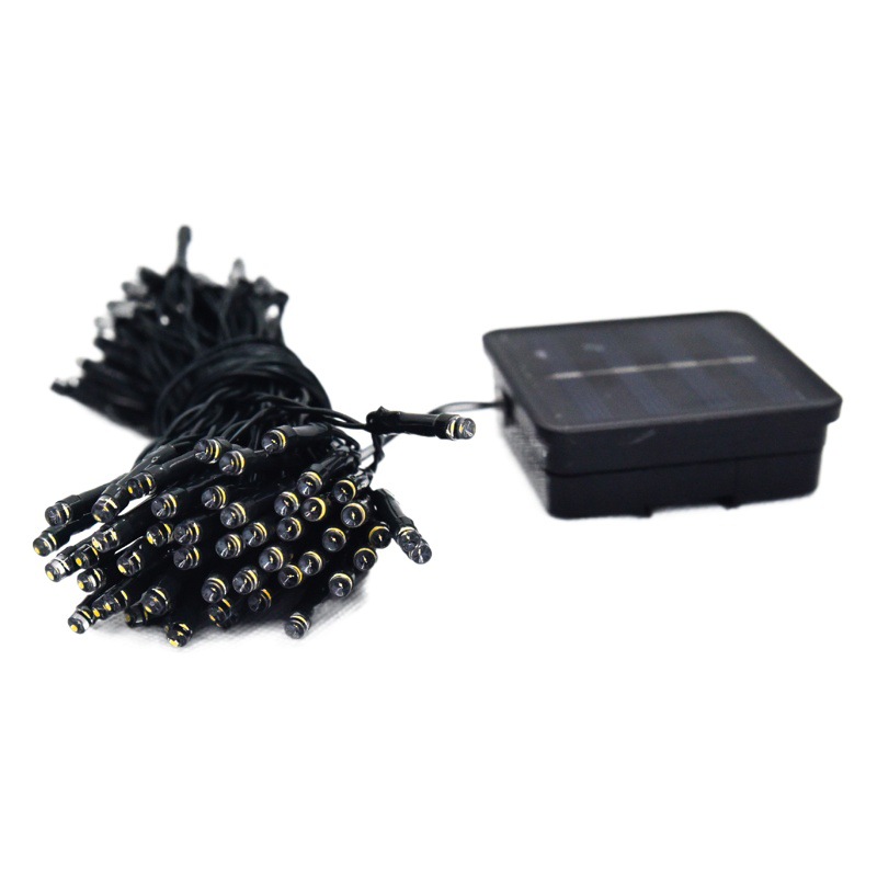 Luces de cadena LED al por mayor atmósfera de Navidad luces de color luces de alambre de cobre luces intermitentes al aire libre luces de cadena solares impermeables al aire libre