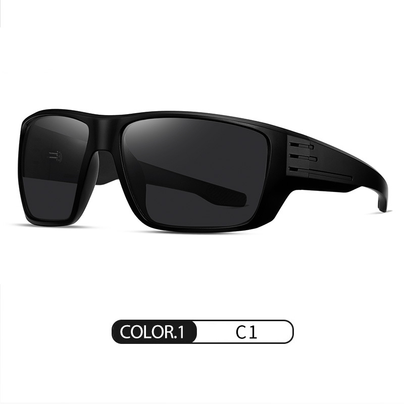 Nuevas gafas de sol polarizadas S16103 Gafas de sol de protección UV para exteriores de moda Gafas de sol de montura grande para hombres