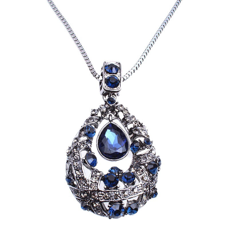 Suéter cadena larga imitación cera de abejas colgante estilo étnico retro colgante collar de moda de las mujeres coreano simple Otoño e Invierno todo partido moda