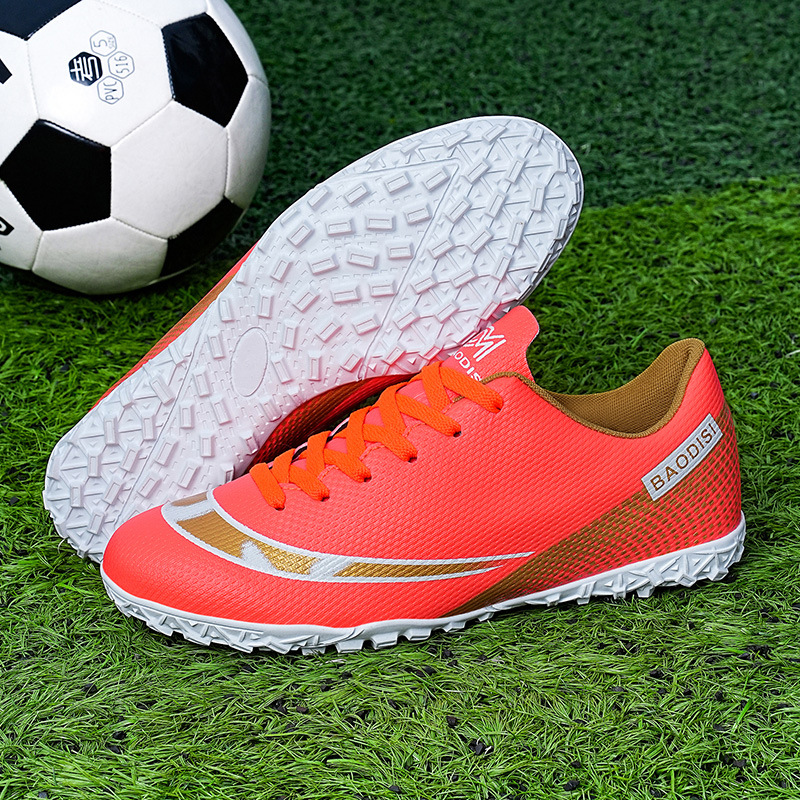 2022 primavera nuevos zapatos de fútbol de uñas rotas de corte bajo zapatos de fútbol para niños transfronterizos zapatos de fútbol juvenil ligeros