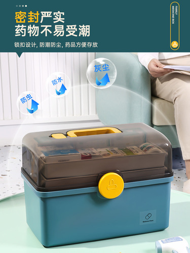 Household medicine box family large-capacity multi-layer medicine box full set of medicine storage box medicine storage box medical box