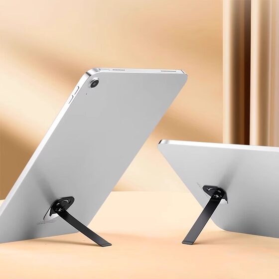 Mobile Phone Tablet Metal Stand Ultra-thin Rotatable Back Sticker Folding Support Stand Adhesive Lazy Learning Desktop