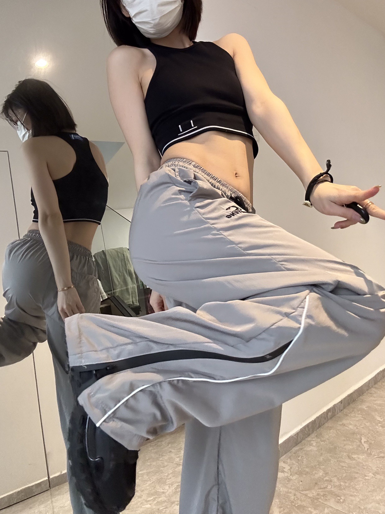 Title 3, Summer Mens and Womens Loose Striped Drawstri...