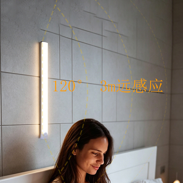 Rechargeable physiological induction self-adhesive lamp