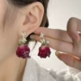 镶锆石甜美森系蝴蝶耳环