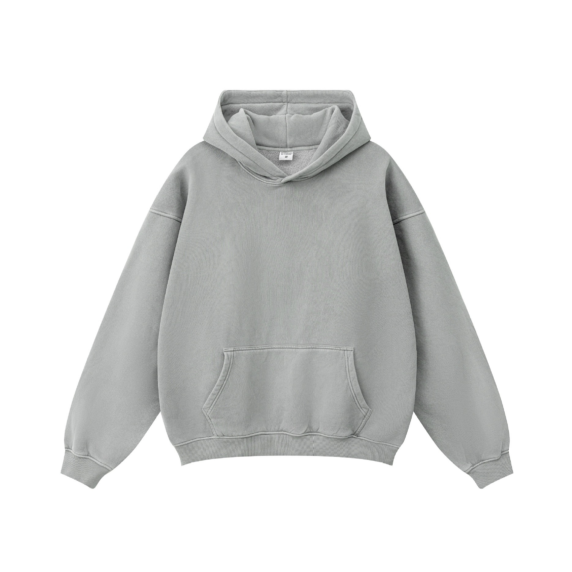 Men's Clothing high street trend heavy washed loose washed plus velvet hoodie oversize sweater hoodies_voghion.com