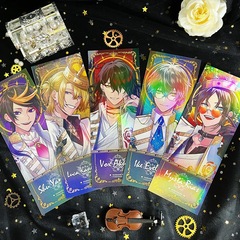 Luxiem fan peripheral rainbow club shu mysta ike vox luca double-sided laser ticket collection
