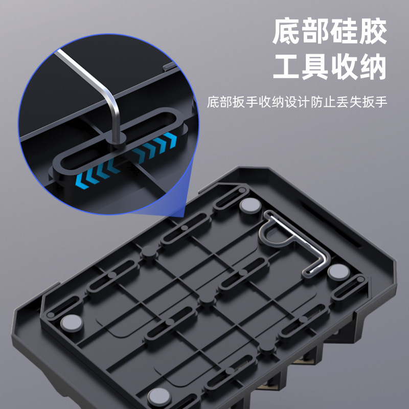 笔记本收纳架立式多层竖放置物架外接显示器手提电脑多槽放置多台|undefined