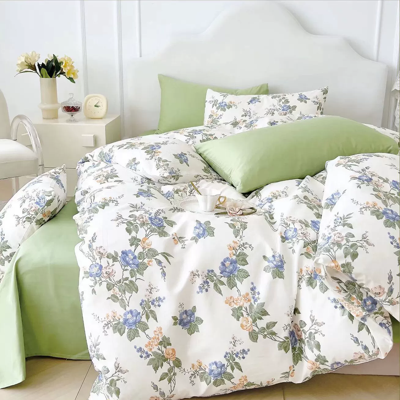 2.35幅宽纯棉布料布头清仓处理棉布床单被套100%全棉大块床品面料