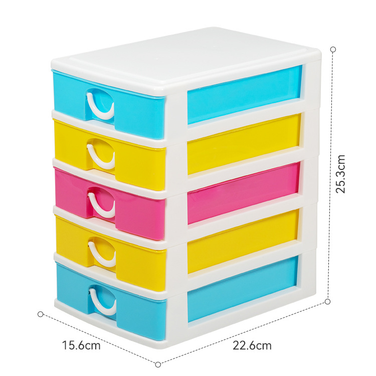 Gabinete de almacenamiento de plástico Shunxing para escritorio, gabinete multifuncional creativo de varias capas, tipo cajonera, caja de almacenamiento para estudiantes.