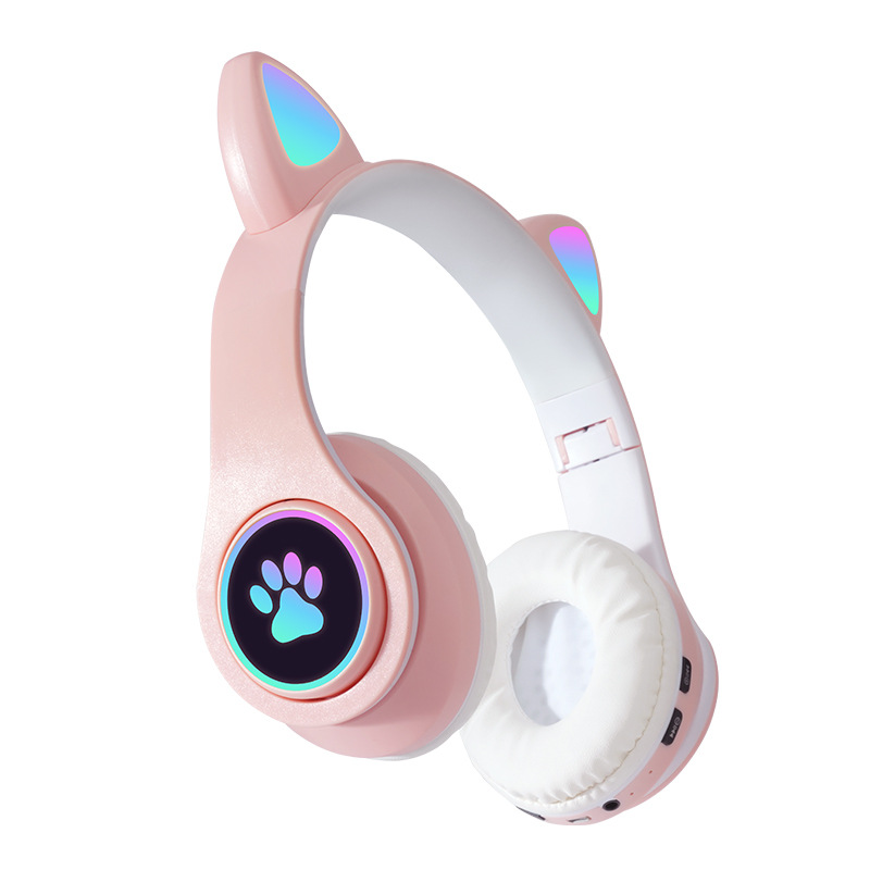 Transfronterizo nuevo B39B que emite luz orejas de gato lindo gato garra fresco auricular Bluetooth juego de auriculares lote