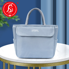 加厚便當包保溫手提飯盒袋便攜上班帶飯包大容量便當袋保溫野餐包