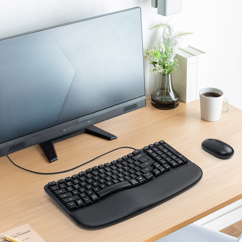 Japan SANWA Ergonomic Wireless Bluetooth Dual-Mode Keyboard Wired Desktop Laptop Office Typing