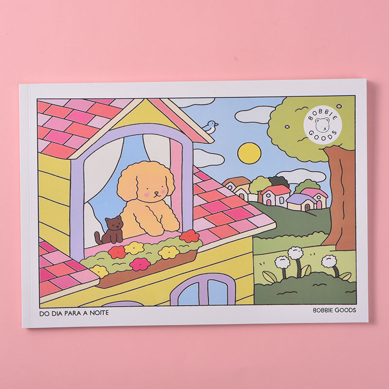 现货BOBBIE GOODS成人和儿童着色书生活温馨可爱创意的绘画涂色本|undefined