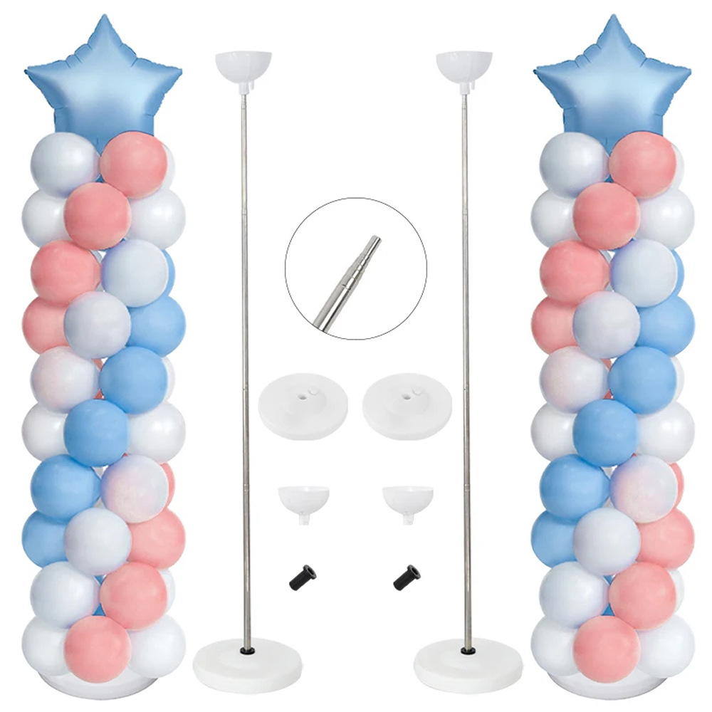 Base y soporte de plástico redondo para columna de globos, venta al por mayor