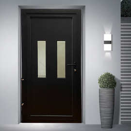 门窗厂铝合金欧标平开门整板门带可视窗科室办公室平开门推荐