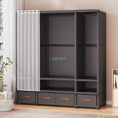 落地衣柜家用布衣柜简易衣柜卧室新款出租房用组装小户型代发现货