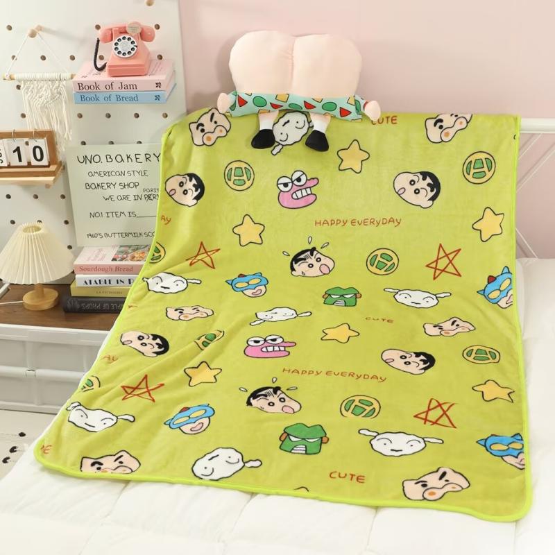 잠옷 신짱 엉덩이 베개 담요 대형