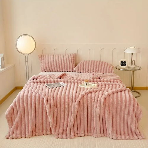 Luxurious imitation shawl blanket, soft, warm, and comfortable, suitable for sofa beds, offices, and travel, multi-functional all seasons.