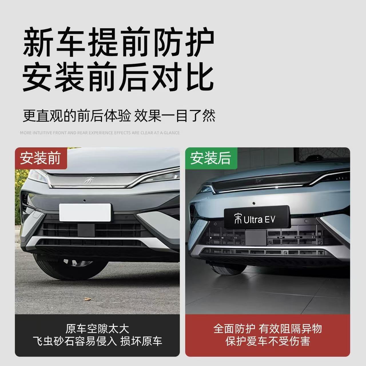 Byd Song Ultraev/Dmi Insect-Proof Net, Anti-Blocking Net, Condenser Protection, Anti-Mosquito Car Accessories