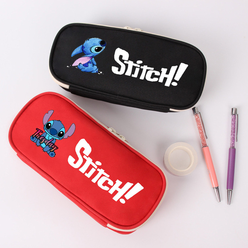 Lilo & Stitch Pencil Case Anime Merchandise Canvas Stationery Bag Coin Purse Zipper Student Storage Pen Box Lilo & Stitch Pencil Case Anime Merchandise Canvas Stationery Bag Coin Purse Zipper Student Storage Pen Box